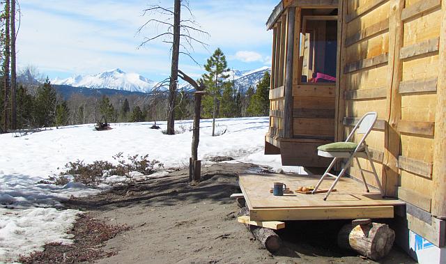 temporary deck at Ginty Creek