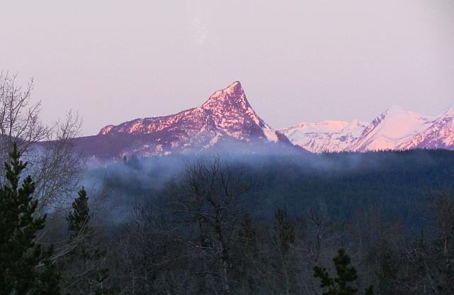 Finger peak seen from the window at Ginty Creek