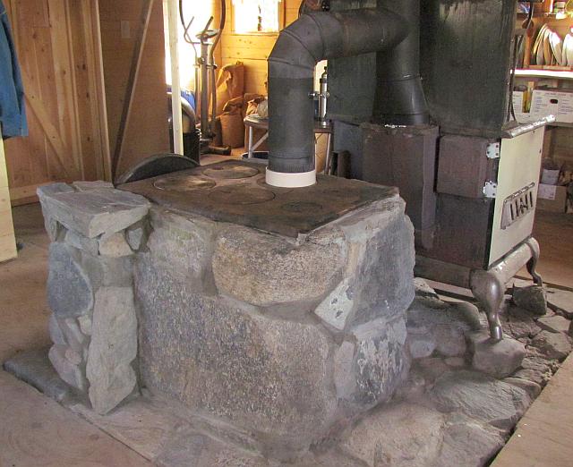 The side of the stone oven at Ginty Creek