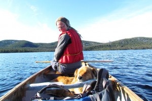 Mogens and Harry canoeing