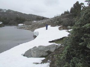 snowpatch near north pass lake