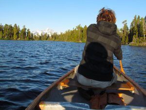 sam in canoe