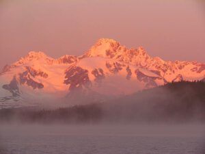 Nuk Tessli sunrise with mist