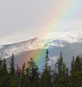 rainbow at Ginty Creek