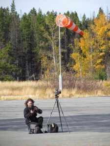 windsock at Anahim lake