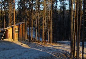 outhouse at Ginty Creek