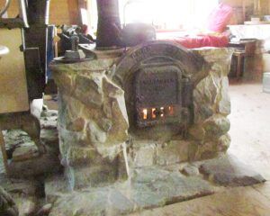 stone stove at Ginty Creek