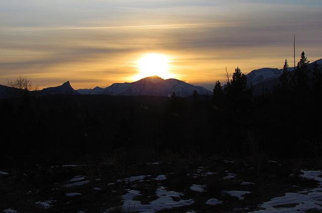 Ginty Creek sunset, November