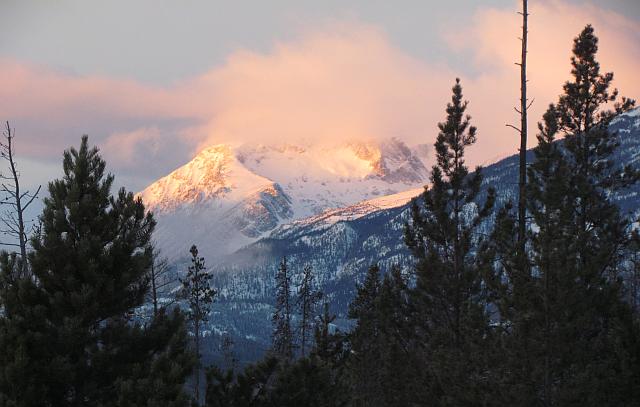 early sun on un-named mountain