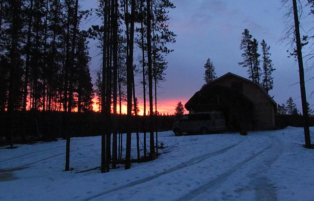 morning red at Ginty Creek