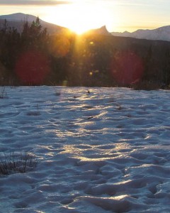 sunset at Ginty Creek