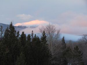 sunrise on an un-named peak