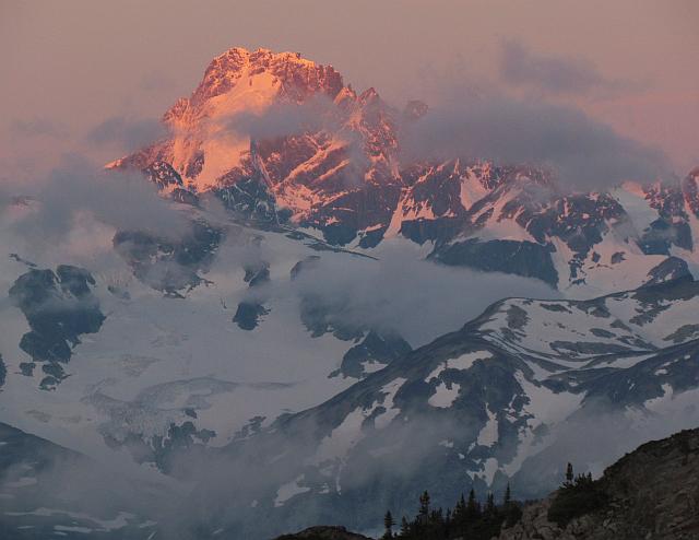 first light on Mt Monarch