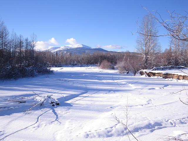 river frozen