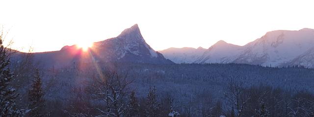 Finger peak sunset