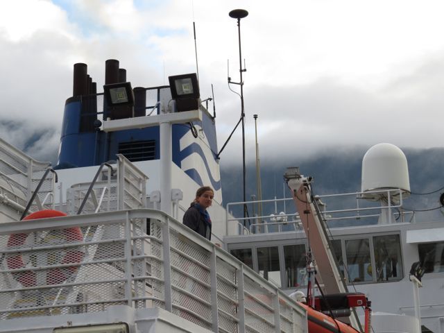 6. Lily on board the Bella Coola Ferry