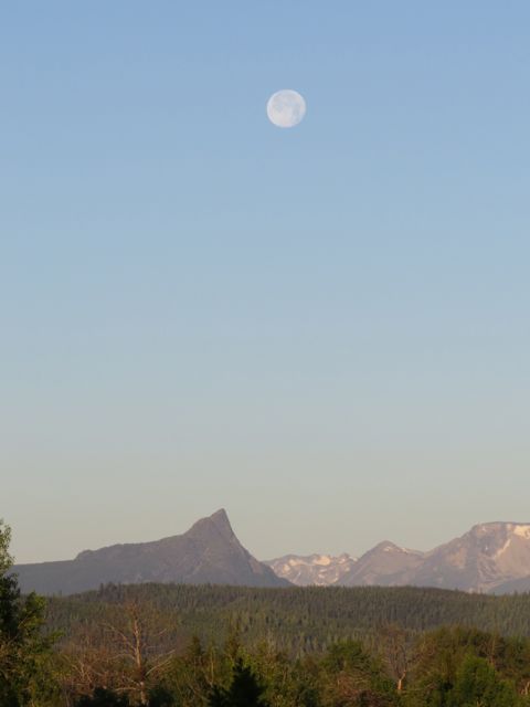 full moon over finger peak