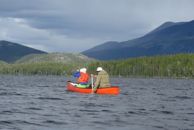 canoeing on Nuk Tessli