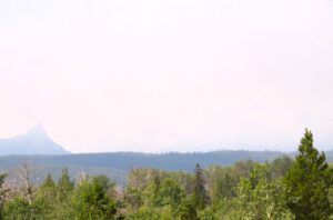 smoke over finger peak