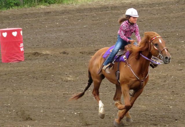 20 barrel racing girl