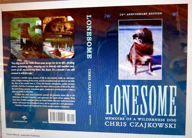 final cover of Lonesome: Memoirs of a Wilderness Dog