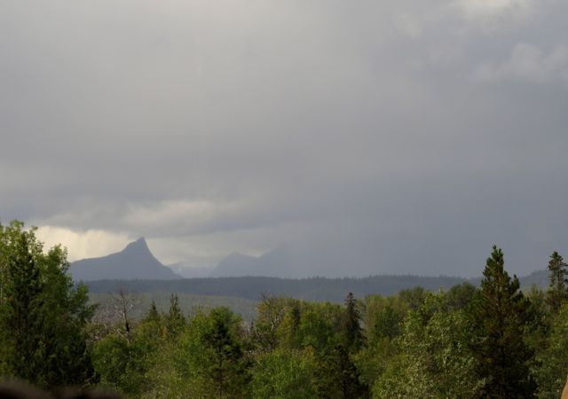 rain over Finger Peak