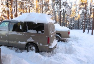 26 dug-out vehicles