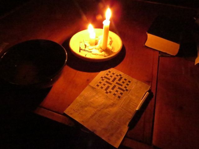 12 crossword, candles