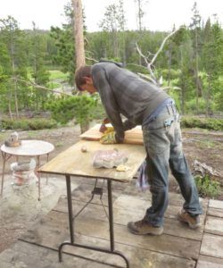 4c sanding cupboard door