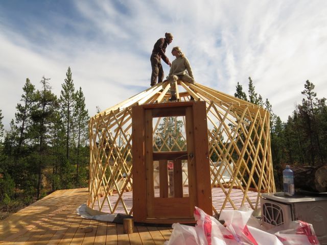 yurt 7 on top of roof