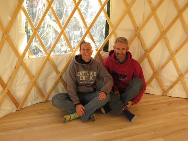 5 yurt floor done