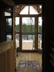 5 greenhouse door from inside