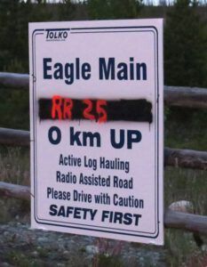 4 logging sign