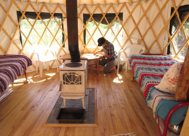 5 finish yurt inside